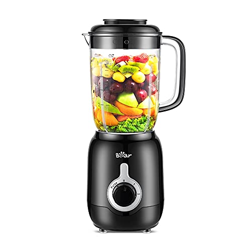 Comparison: Best Blenders For Ice 9 Bear Blender, 2025 New 700W Smoothie Countertop Blender with 40oz Cup for Shakes and Smoothies, 3-Speed for Crushing Ice, Puree and Frozen Fruit with Autonomous Clean
