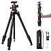 K&F CONCEPT 163CM Aluminium Kamerastativ, leichtes und kompaktes Stativ, Gewicht von 1,2kg und maximale Belastung 10kg für DSLR Kameras, Ferngläser, Spektive, Camcorder und Smartphone
