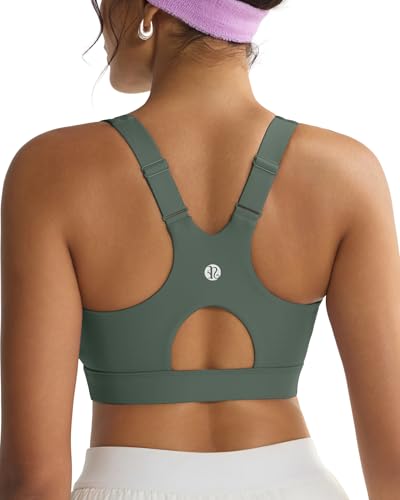 Image of RUNNING GIRL High Impact Sports Bras for Women, High Support Running Adjustable Workout Sports Bras with Sewn in Pads
