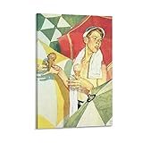Norman Rockwell - Melting Ice Cream Art Canvas Art Poster and Wall Art Picture Print Modern Family Bedroom Decor Posters 16x24inch(40x60cm)