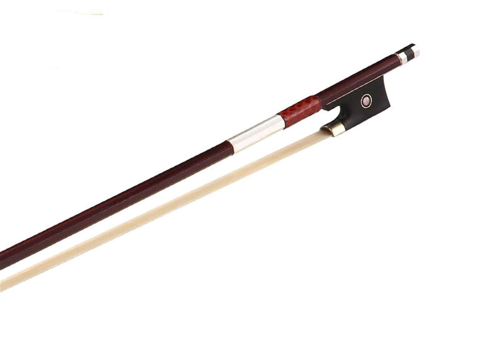 Violín Partes De Repuest Arco De Violín De Madera Brasileña Auténtica No Se Deforma Fácilmente 4/4 3/4 1/2 1/4 1/8 1/10 1/16(1/4)