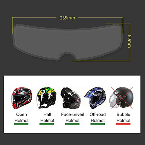 KKmoon capacete de motocicleta impermeável para lentes de proteção, película de proteção universal c