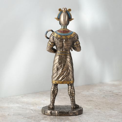 Estatua Osiris Egipcio Antiguo Resina Bronce 27 cm miniatura 5