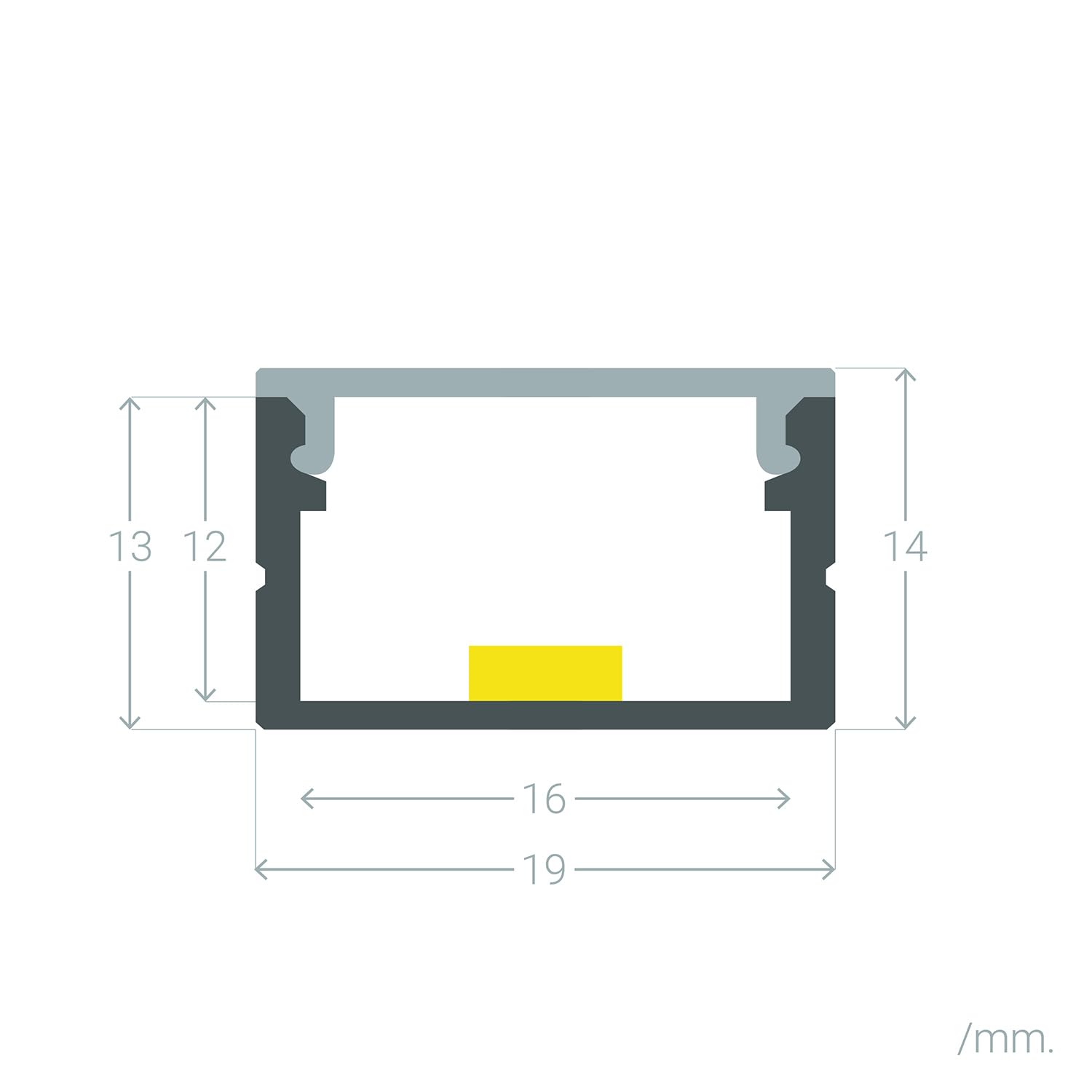 Profilo Alluminio A Sospensione Circolare LEDKIA – 2 Metri Per Striscia LED Fino A 16 Mm, Bianco Traslucido, Per Uffici E Negozi
