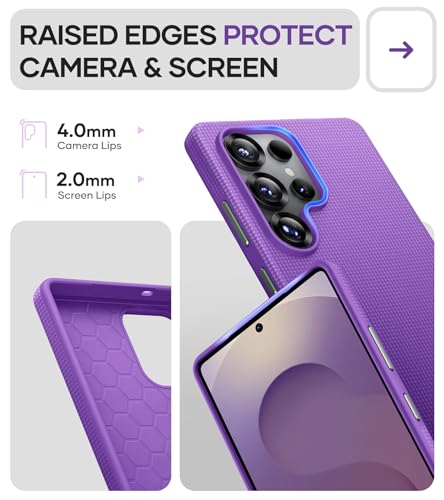 Image of SSLOTSCASE for Samsung Galaxy S25 Ultra Case Slim, Wireless Charging Compatible, Military Grade Shockproof Protective Drop Protection Sturdy Case Cover for Galaxy S25 Ultra 6.9'' 5G 2025, Purple | Wireless Charging Compatible, Military Grade Shockproof Protective Drop Protection Sturdy Case Cover for S25 Ultra