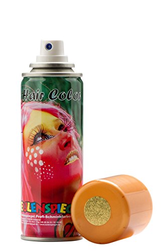 Chouette miroir 819500 professionnel schminkf Arben paillettes cheveux Spray, doré, 1er Pack (1 x 125 ml) Cover