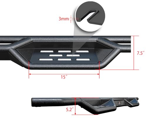 Estribos laterales HD Ridez estilo Drop Down para Nissan Titan miniatura 5