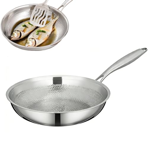 Wok rectangular Titanio resistente sin recubrimiento 11.02 pulg miniatura 1