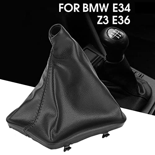 Cubierta de cambio de marchas en cuero negro para modelos E34, E36 y Z3 lado izquierdo 5