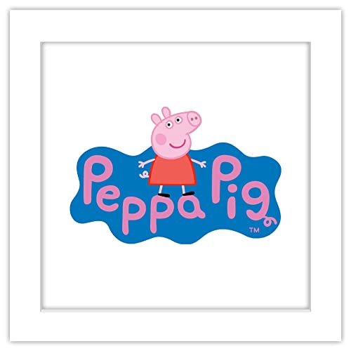 Poster Peppa Pig blanc Gallery Pops resout la deco de chambre de bebe blanche