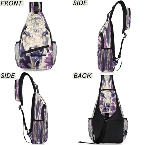 Bolso Sling Unisex para Viaje y Senderismo 7.9 x 3.5 x 14.2 in miniatura 6