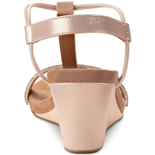 Image of Style & Co. Womens Mulanepwt Sequined Wedge Sandals