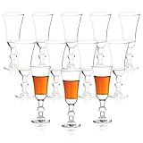 Srgeilzati Cordial Glasses Shot Glasses with Stem,Limoncello Glasses | Port glasses 1.0 oz (Set of 12)