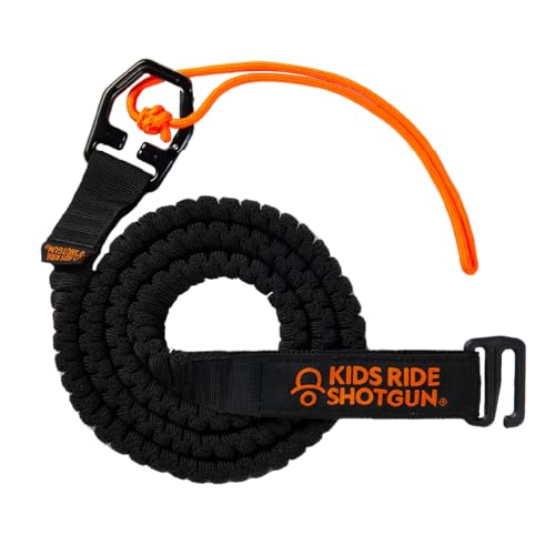Kids Ride Shotgun - MTB Tow Rope - Quick Fit Tow Rope - Child Bike Stretch Bungee Cord Pull Behind...