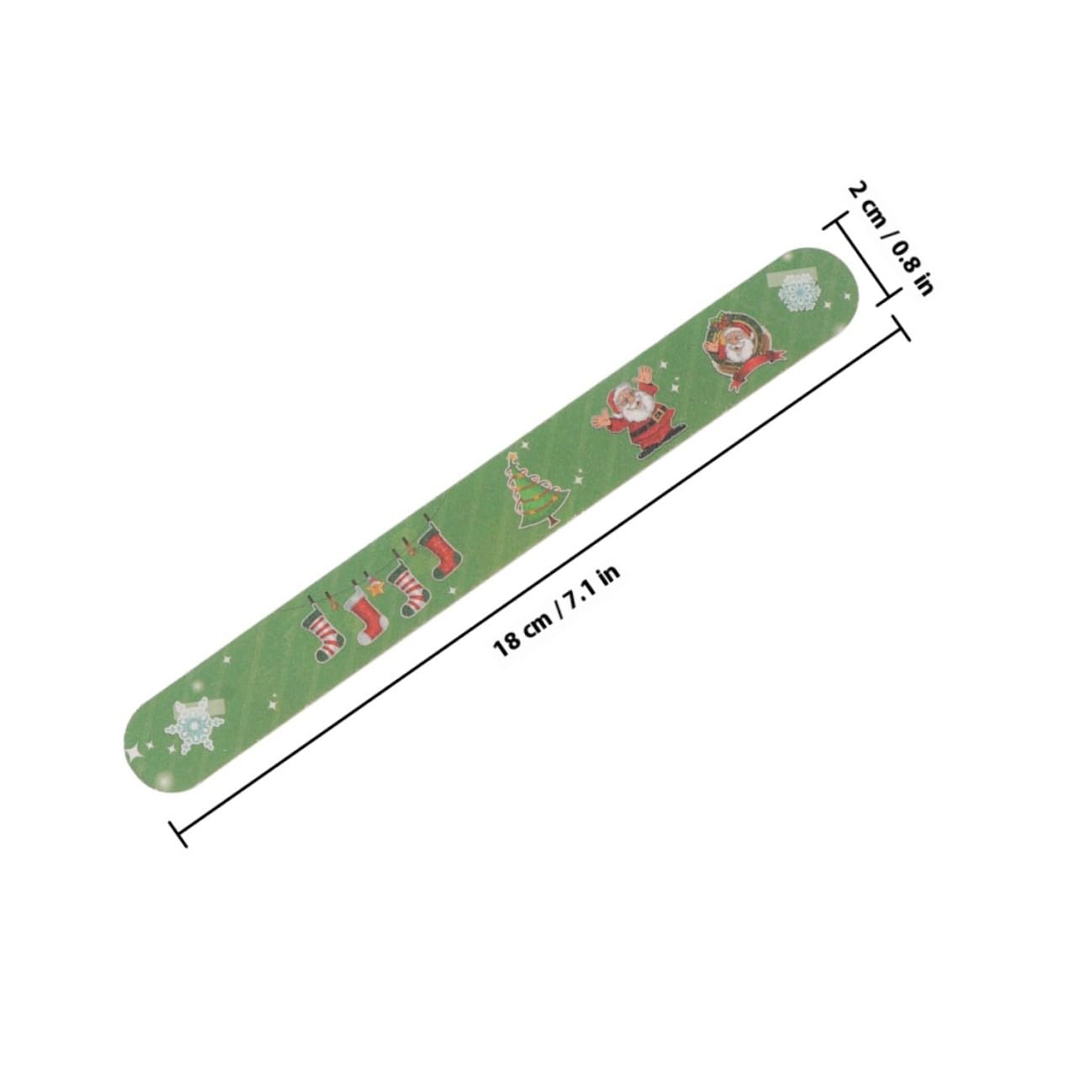 MAGICLULU 24 Stück Nagelfeilen mit Weihnachtsmotiv Eva Material Geeignet für Natürliche Fingernägel und Zehennägel Geschenk für Nagelpflege und Design Zufälliger Stil