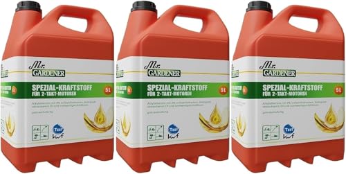 3 x 5 Liter Mr. Gardener 5 Liter Alkylatbenzin für 2-Takt-Motoren
