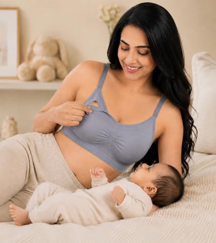 Image of DClub Comfort Revolution Seamless Bra -Easy lite Full-Coverage Wireless Everyday Bra with Soft Comfort with Removable Pad.