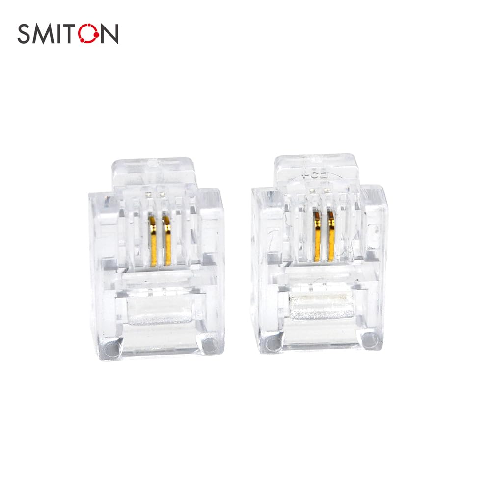 6P2C RJ11 Male To Male Plug Telephone Line Cable W... – Grandado