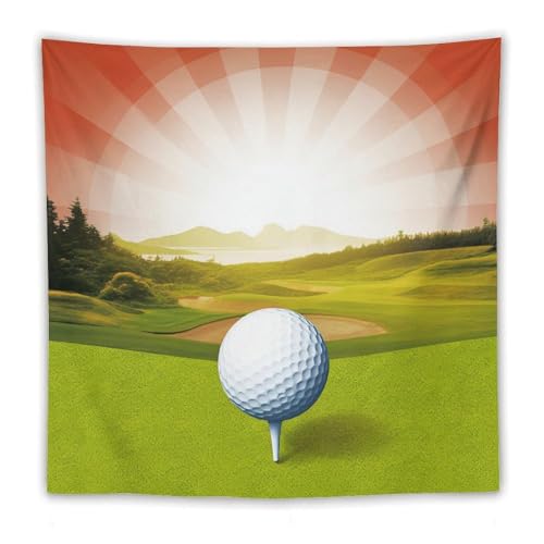 Tapisserie murale golf decoration suspendre maison jete plage sport