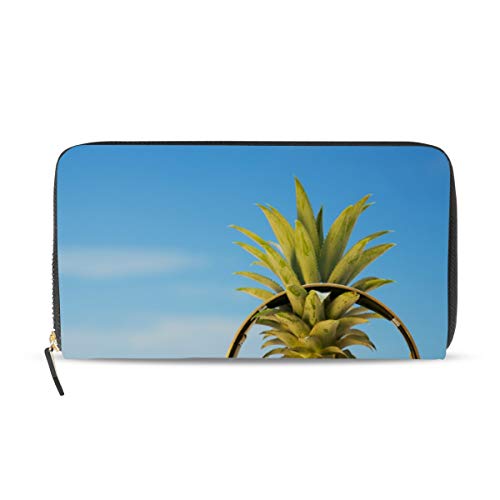Portefeuille long cuir femme motif ananas une idée cadeau chic et originale