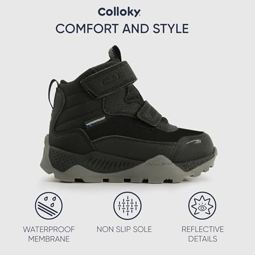 Toddler and Kids Hiking Boots - Waterproof, Slip-Resistant, Durable Outdoor Boots for Adventures and Play - Comfortable Multi-Terrain Shoes2