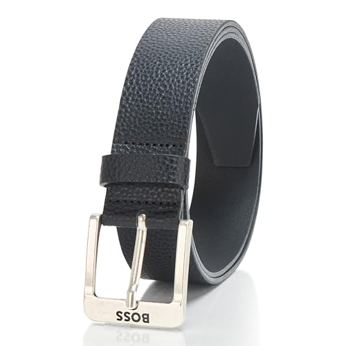 BOSS Men's Jemio Square Buckle Leather Belt
