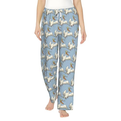Pantalon de pyjama en flanelle doux Funny Pelican idéal pour cocooning