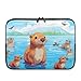 UOIMAG Capybara Laptop Case 10 inch Cute Laptop Bag for Women Netbook and Tablet Soft Protective Carrying Bag Size 17inch