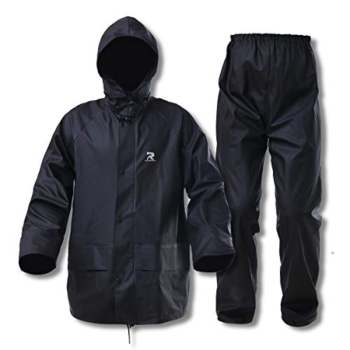 ZOEGO Rain Suits for Men Waterproof Rain Jacket Coat Pants Heavy Duty Women Fishing Rain Gear