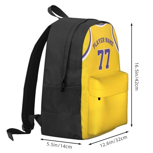 Custom Backpack Personalized Basketball Star Jersey BackPacks for Men Women Customized Laptop Bag for Work Travel4