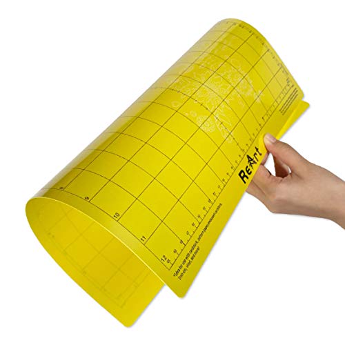 ReArt Standard Grip Cutting Mat for Silhouette Cameo 4/3/2/1-4 Packs 12" x 12" Adhesive Cut Mat Replacement Set Matts Vinyl Craft