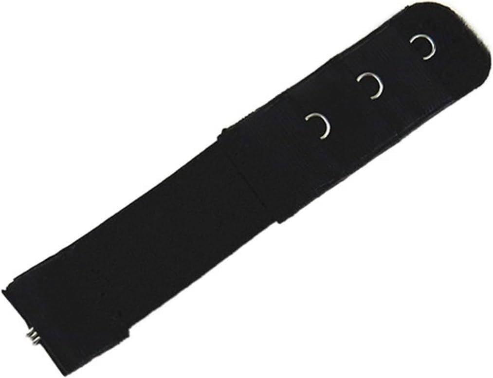 Sujetadores seguros, extensores versátiles, cierres giratorios, 1 fila y 3 ganchos, extensor de brasier, cierre de nailon, extensión de ropa interior, Rojo Rouge, 1Pc