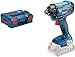 Price comparison product image Bosch Professional 18V System Cordless Impact Driver GDR 18V-160 (max. torque: 160 Nm, M6M14 screws, 1/4" internal hexagon, without battery/charger, L-BOXX)