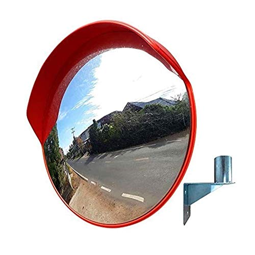 Lentille grand angle orange sur miroir de sécurité convexe en PC incassable