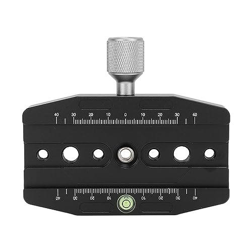 Quick Release Camera Clamp for 1/4in, 3/8in Screw Hole, Dual Bubble Levels, Lightweight with Nonslip Lock, Compatibility with