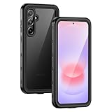 Lanhiem für Samsung Galaxy A37 5G Hülle, IP68 Wasserdicht Handyhülle Samsung A37 5G 360 Grad Stoßfest Staubdicht Outdoor Panzerhülle mit Eingebautem Displayschutz, Schwarz