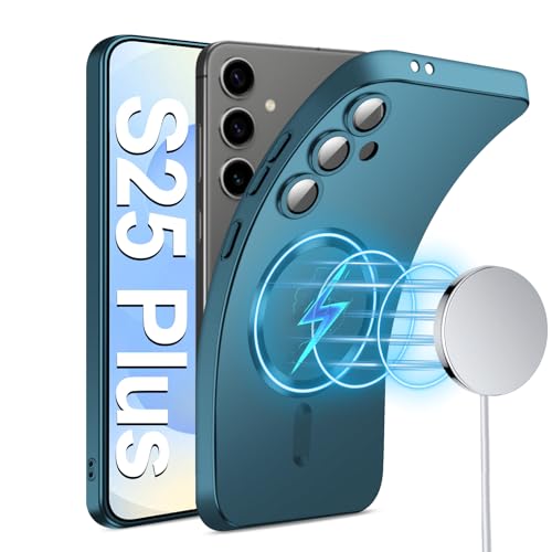 Coque Samsung S25 Plus magnétique avec protection d'objectif photo mat
