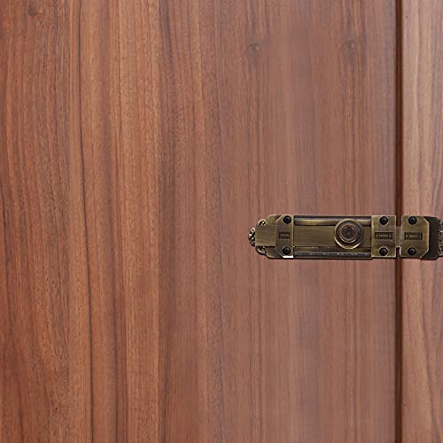 DOITOOL Fechadura deslizante de 12,7 cm estilo europeu vintage fechadura de parafuso grossa trava de