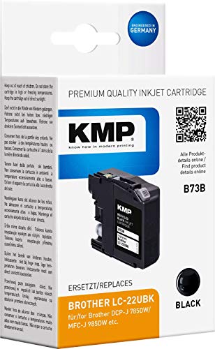 KMP Tinte ersetzt Brother LC-22UBK Kompatibel Schwarz B73B 1535,4001
