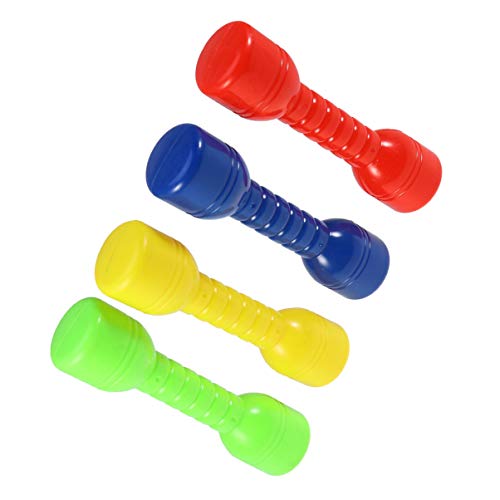 Lioobo 4Pcs Dumbbells Toy Kids Pretend Play Exercise For Children Beginner Gym Workout Weightlifting And Powerlifting #TOP1