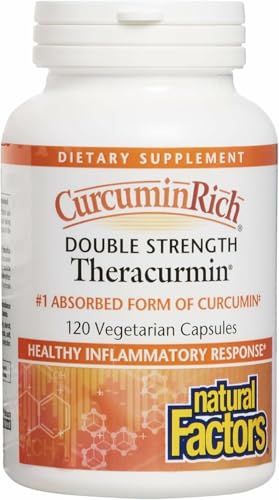 Natural Factors CurcuminRich Double Strength Theracurmin - Antioxidant Support Supplement with