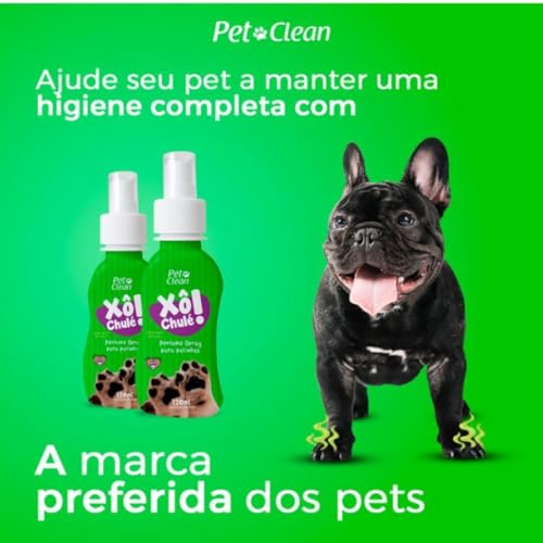Xô Chulé Pet Clean - Spray Higienizador para Eliminar o Odor e Perfumas as Patas de Cães, 120ml