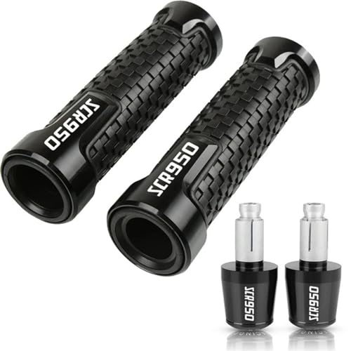 XIAOYANparts Für Yamaha SCR950 SCR 950 Motorrad 7/8 "22 MM Lenker Handgriffe Griff Bar End Kappe Stecker(Farbe:Black Sets)