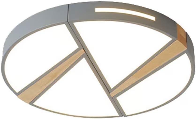Plafonnier LED rond 50cm avec télécommande et éclairage tricolore