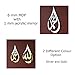 iwa concept Allah (SWT), Mohammad (PBUH) Wooden Acrylic Teardrop Design Islamic Wall Art, Quran Arabic Calligraphy Decor, Islamic Decoration Gift for Muslims at Ramadan (Silver, Large 18x12 inches)