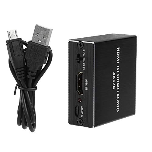 Audio Splitter 4K * 2K Convertisseur d'extracteurs HDMI Convertisseur HDMI vers HDMI + SPDIF + Sortie Audio 3,5 mm