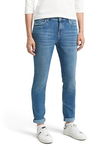 TOM TAILOR Damen 1038347 Tapered Relaxed Jeans, 10119-Used Mid Stone Blue Denim, 32/30 TOM TAILOR Damen 1038347 Tapered Relaxed Jeans, 10119-Used Mid Stone Blue Denim, 32/30