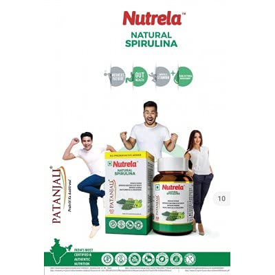 PATANJALI NUTRELA SPIRULINA NATURAL TAB535MG MANOHAR PATANJALI NUTRELA SPIRULINA NATURAL TAB535MG MANOHAR