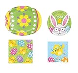 Große Größen: Die ovalen Teller sind langlebig und messen etwa 30,5 x 25,4 cm und die kleinen runden Teller sind etwa 17,8 cm. Die 2-lagigen Osterservietten sind ca. 16,5 x 16,5 cm gefaltet und 33 x 33 cm aufgeklappt und ca. 27,9 x 27,9 cm aufgeklappt und 14 x 14 cm entfaltet/verpackt für die kleinere Größe.