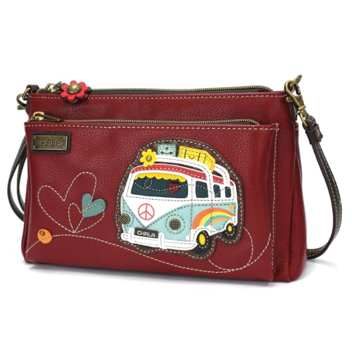 Image of CHALA RFID Protected Vegan Leather Deluxe Crossbody Bag with Adjustable Straps